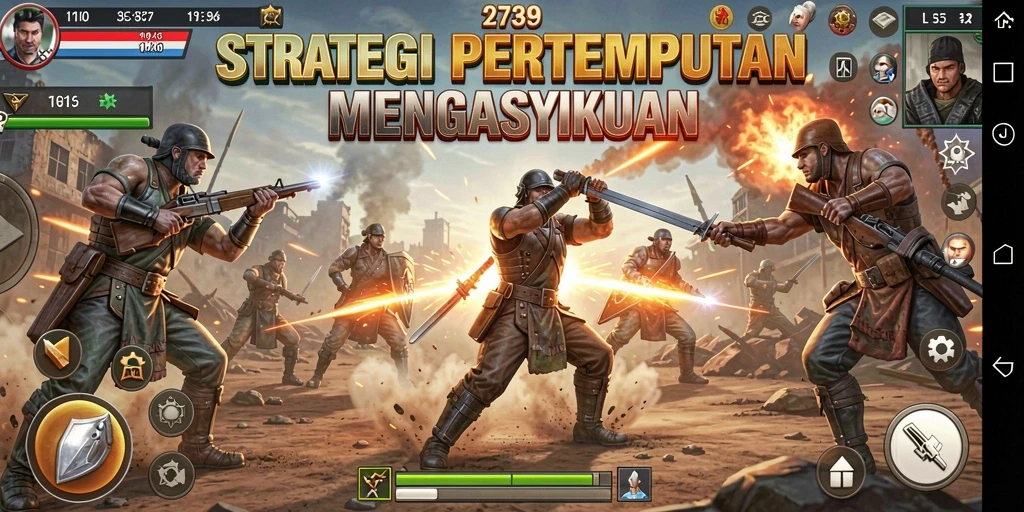 Gameplay SLG yang seru dan strategis dalam 2739.