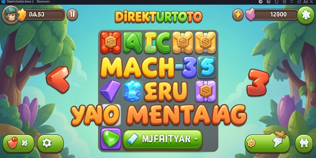 Tangkapan layar menunjukkan gameplay seru dan menantang dari DIREKTURTOTO.