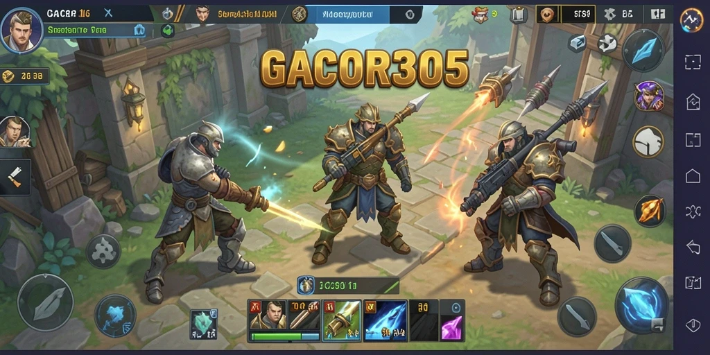 Tampilan gameplay GACOR305 yang menakjubkan dan menantang.