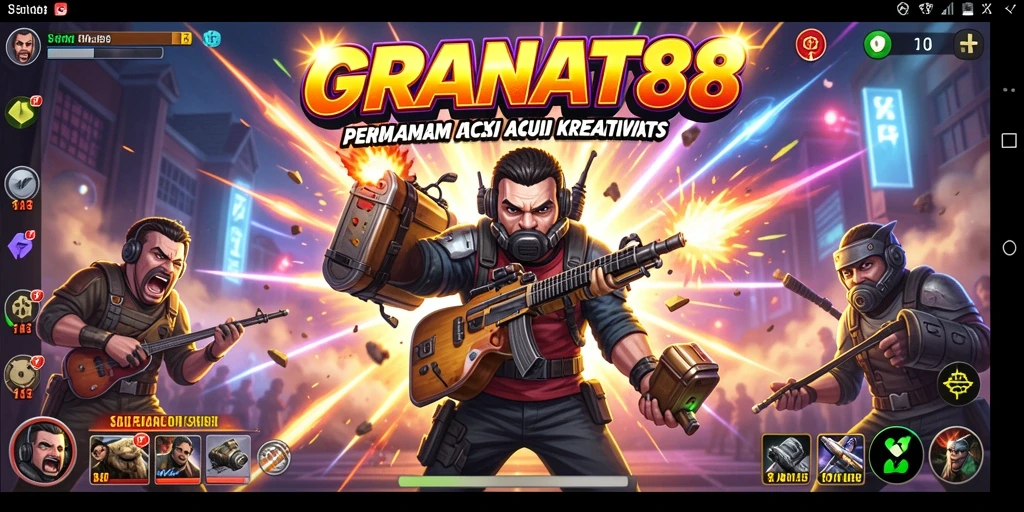 Tampilan gameplay GRANAT88 yang penuh warna dan interaktif.
