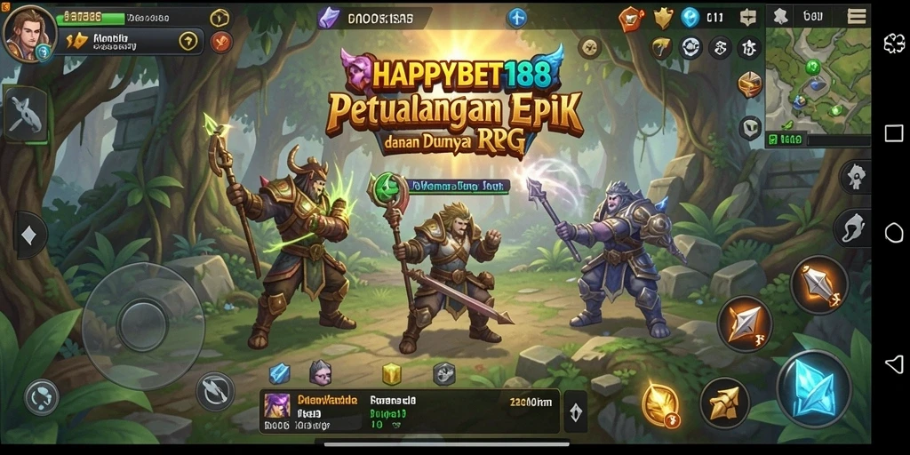 Tangkapan layar <strong>HAPPYBET188</strong> menunjukkan aksi pertarungan menegangkan dengan karakter yang berani.