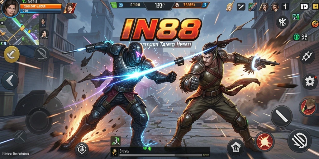 Tampilan seru dari gameplay Action yang menegangkan di IN88.