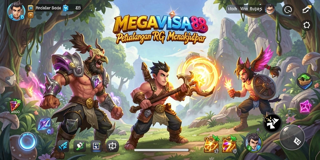 Tampilan menarik dari gameplay RPG MEGAVISA88 yang penuh aksi.