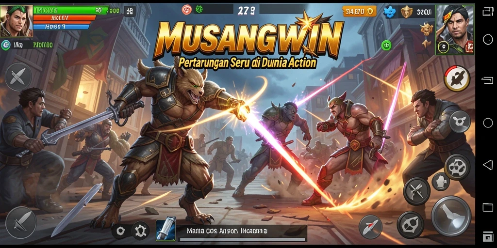 Tampilan seru dari gameplay <strong>MUSANGWIN</strong> yang penuh aksi.
