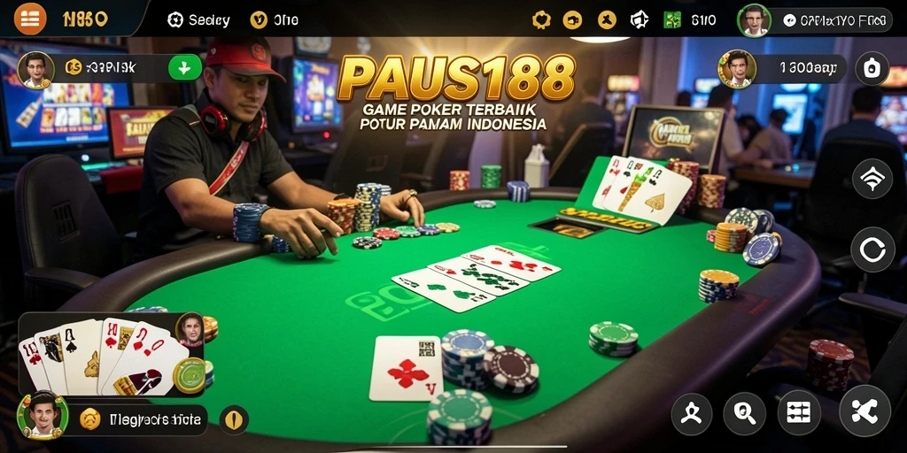 Screenshot gameplay menarik dari PAUS188 menunjukkan momen seru Poker.