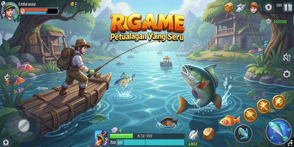 Tangkapan ikan yang menakjubkan dalam RPGAME.