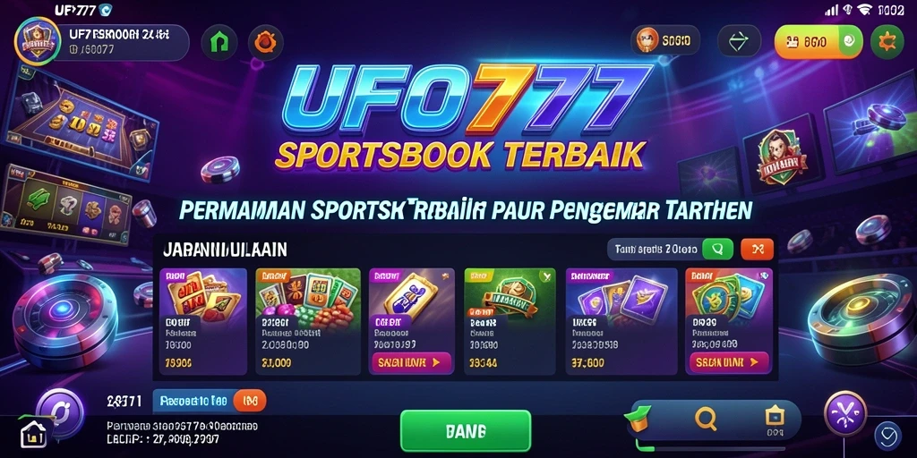 Screenshot utama UFO777 menampilkan fitur taruhan olahraga yang interaktif dan dinamis.