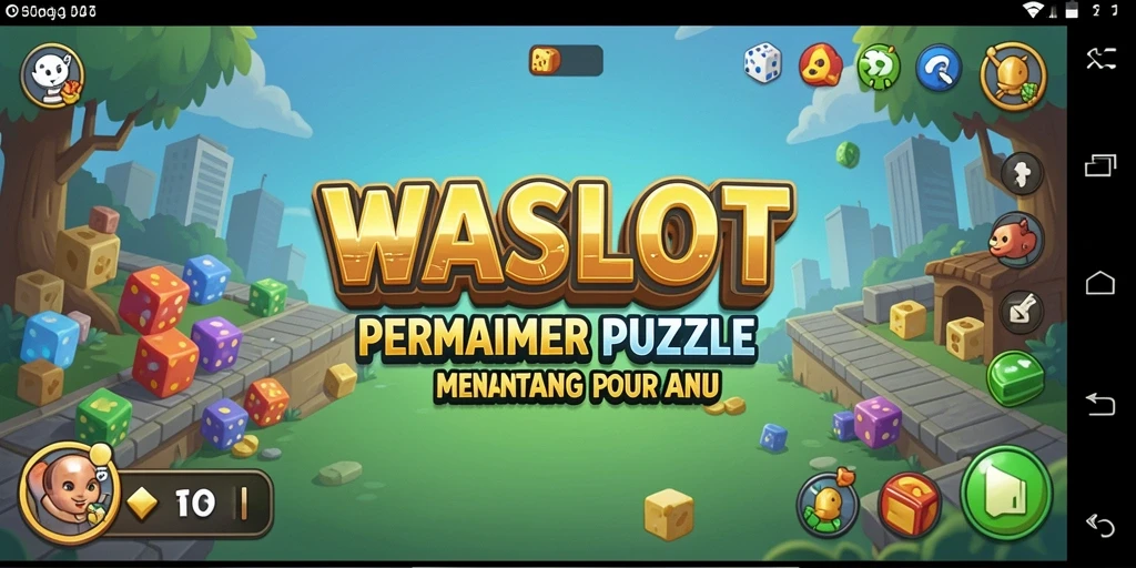 Tampilan gameplay puzzle WASLOT yang menantang dan menyenangkan.